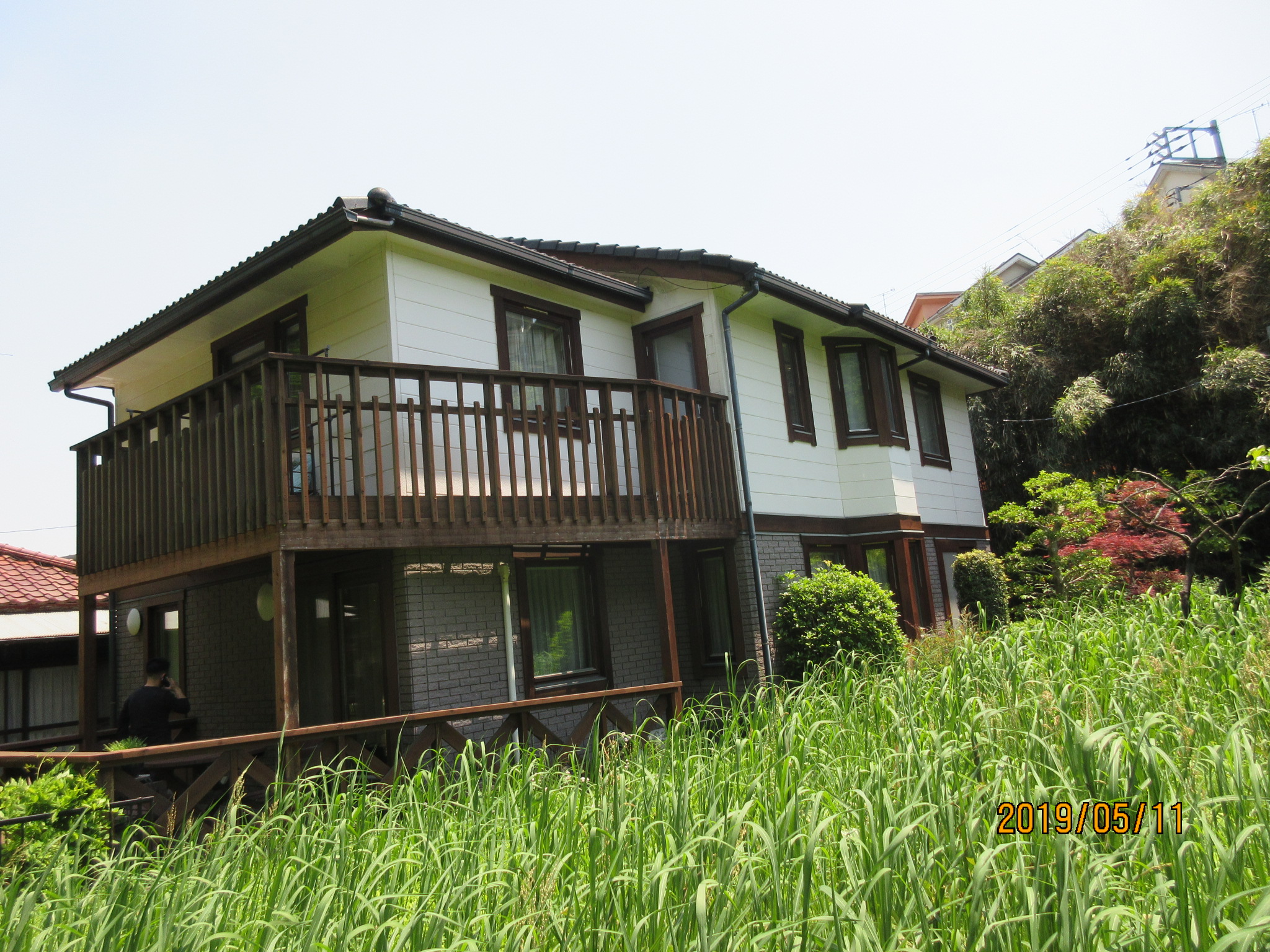 横浜市旭区の外壁、屋根、窓+バルコニー+ウッドデッキ、その他付帯部工事