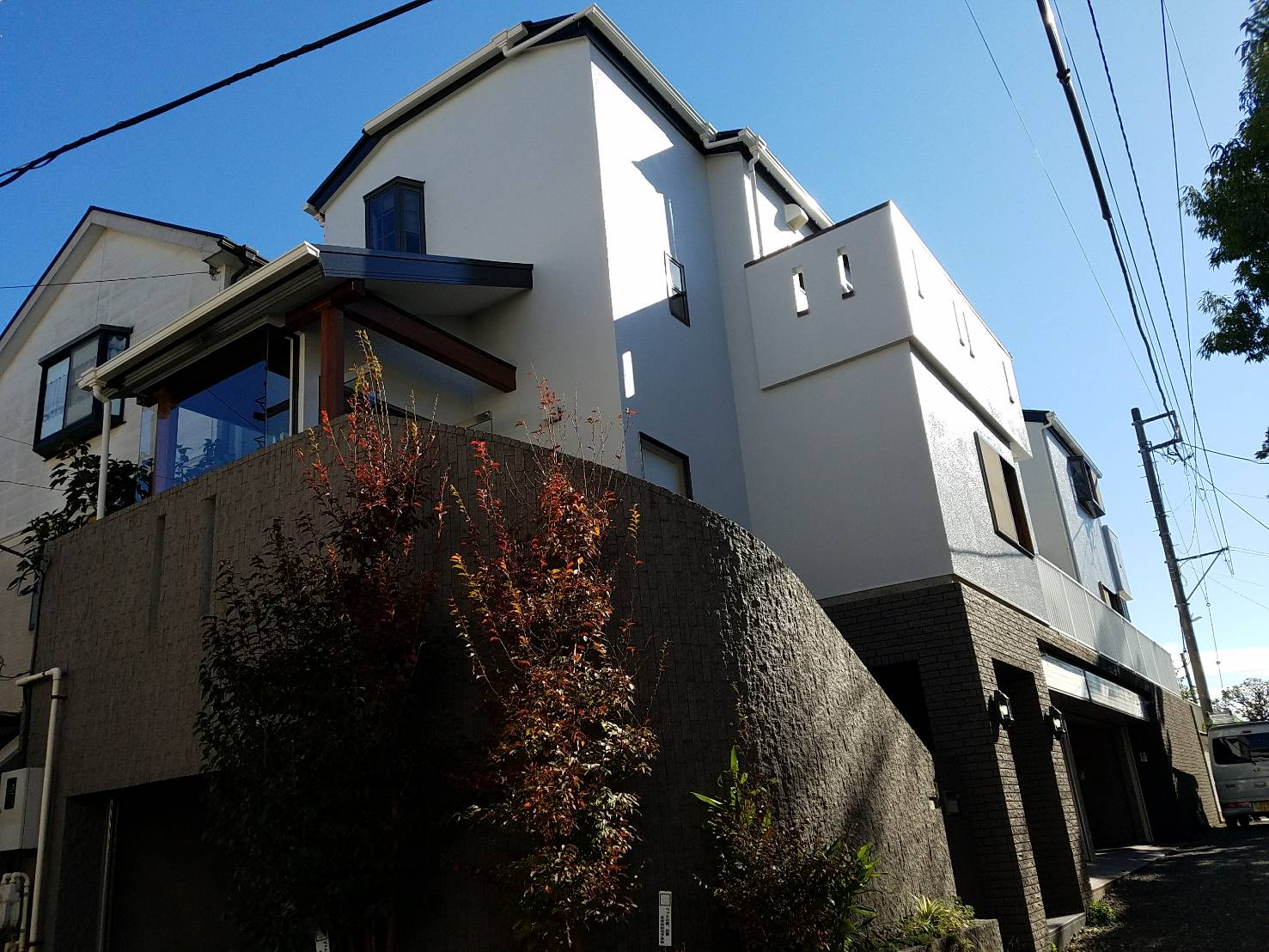 横浜市神奈川区の外壁、屋根、その他付帯部、バルコニー床、ウッドデッキ工事